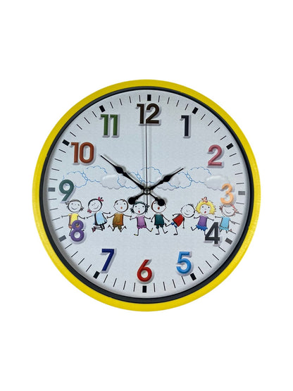 36 Cm Sarı Çocuk Odası Duvar Saati