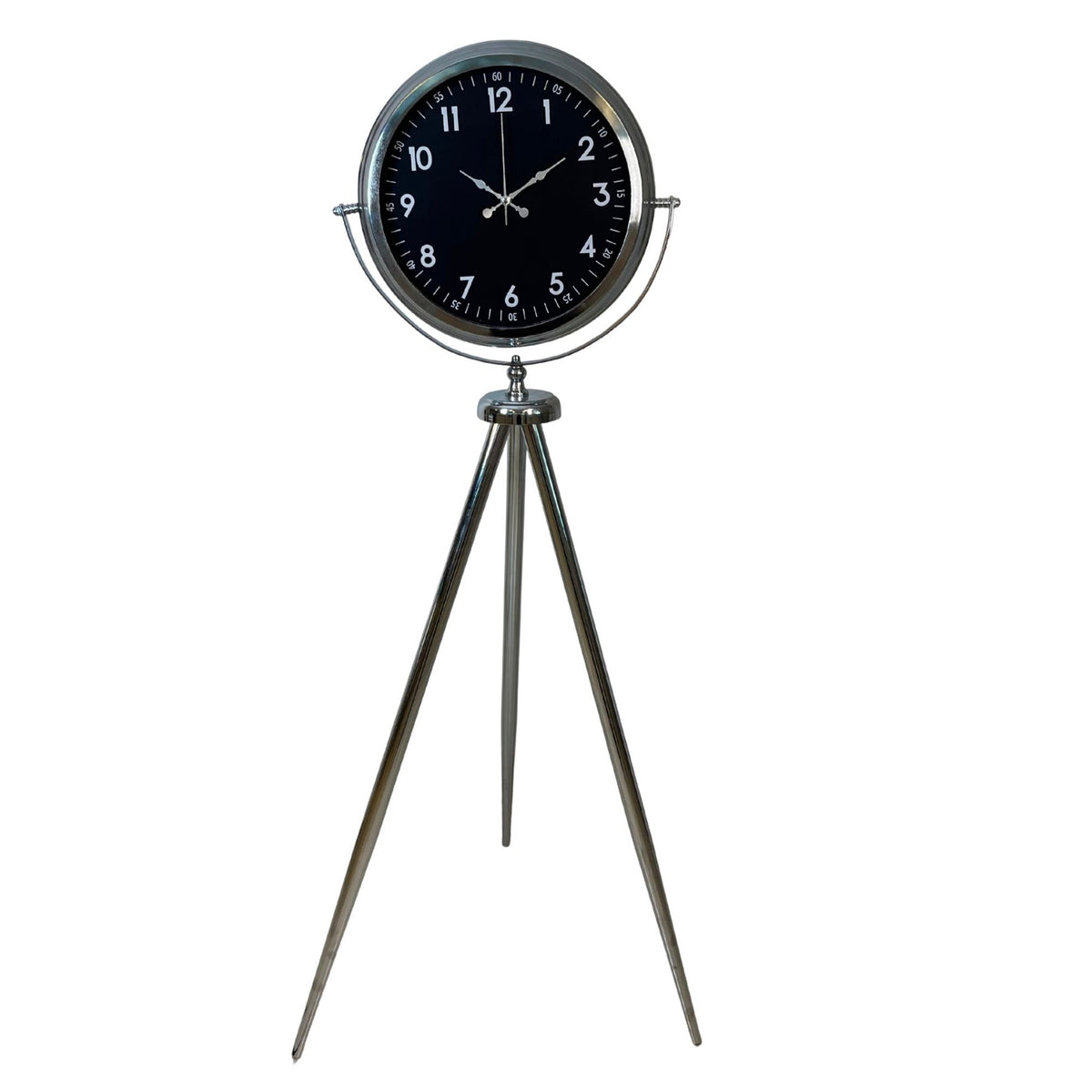 Krom Royal 150 x 45 Cm Metal Tripod Ayaklı Saat