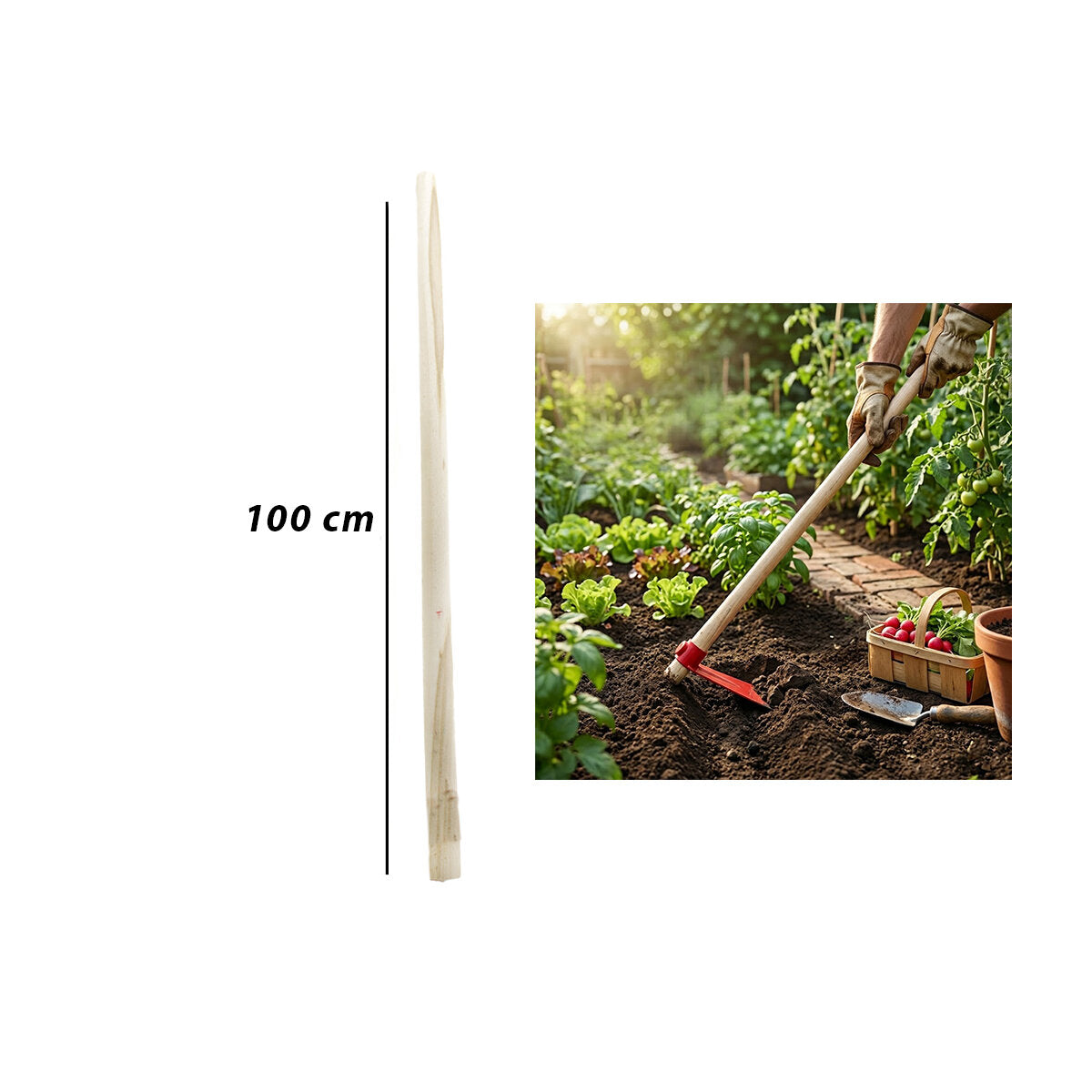 AHŞAP ÇAPA SAPI 100CM (5643)