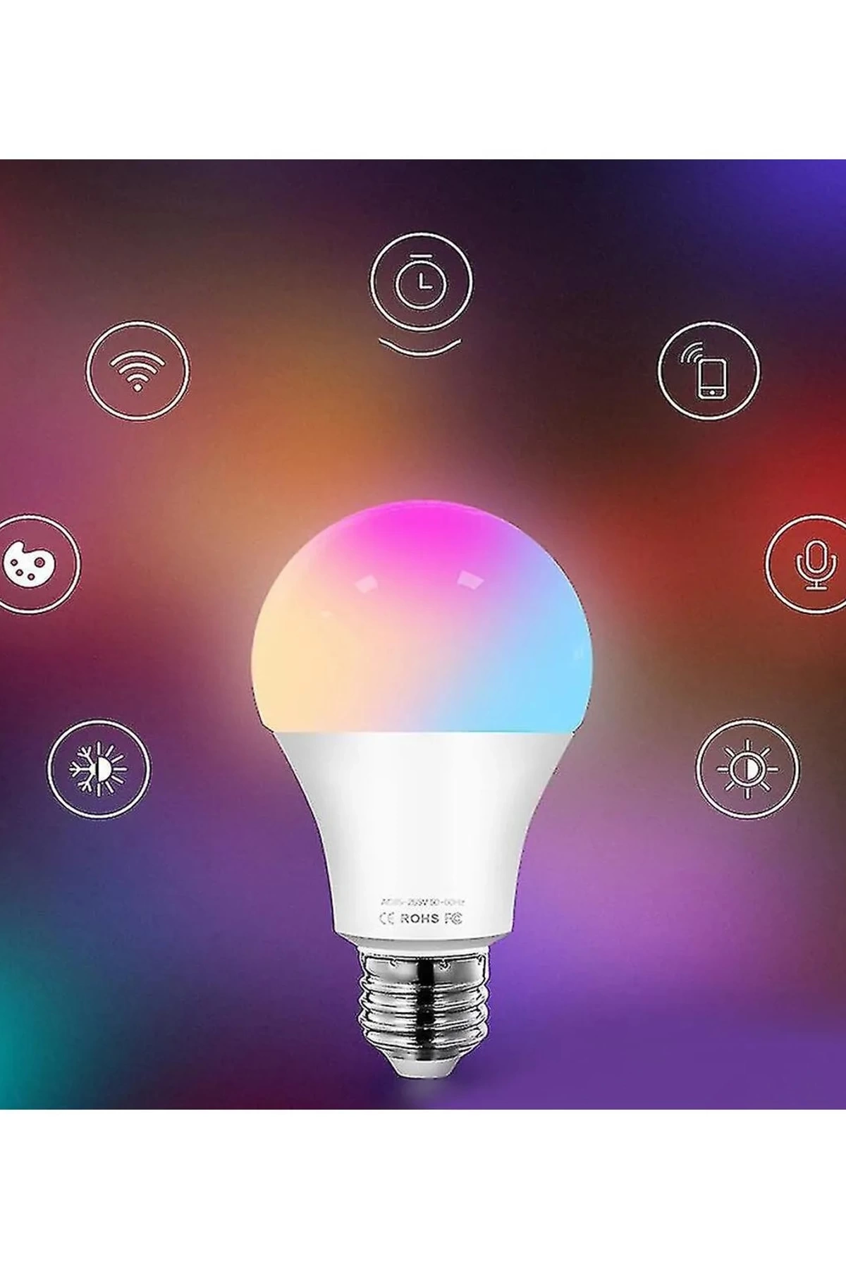 Fulltech Akıllı Rgb Led Lamba Ampul 9w 50hz 800 Lümen