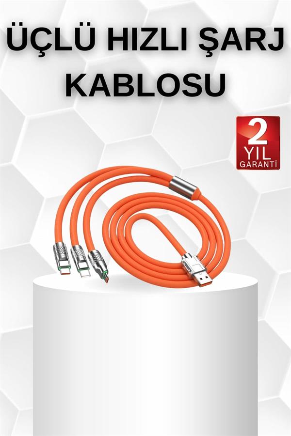 Android ve İOS Uyumlu 180 Derece Type-c Şarj Kablosu Yeni Nesil