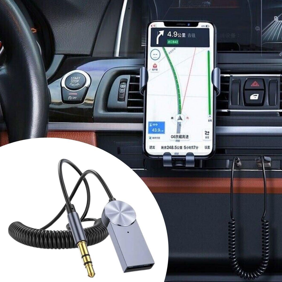 Araba için Bluetooth Aux Alıcısı Wireless Araç Kiti (5643)