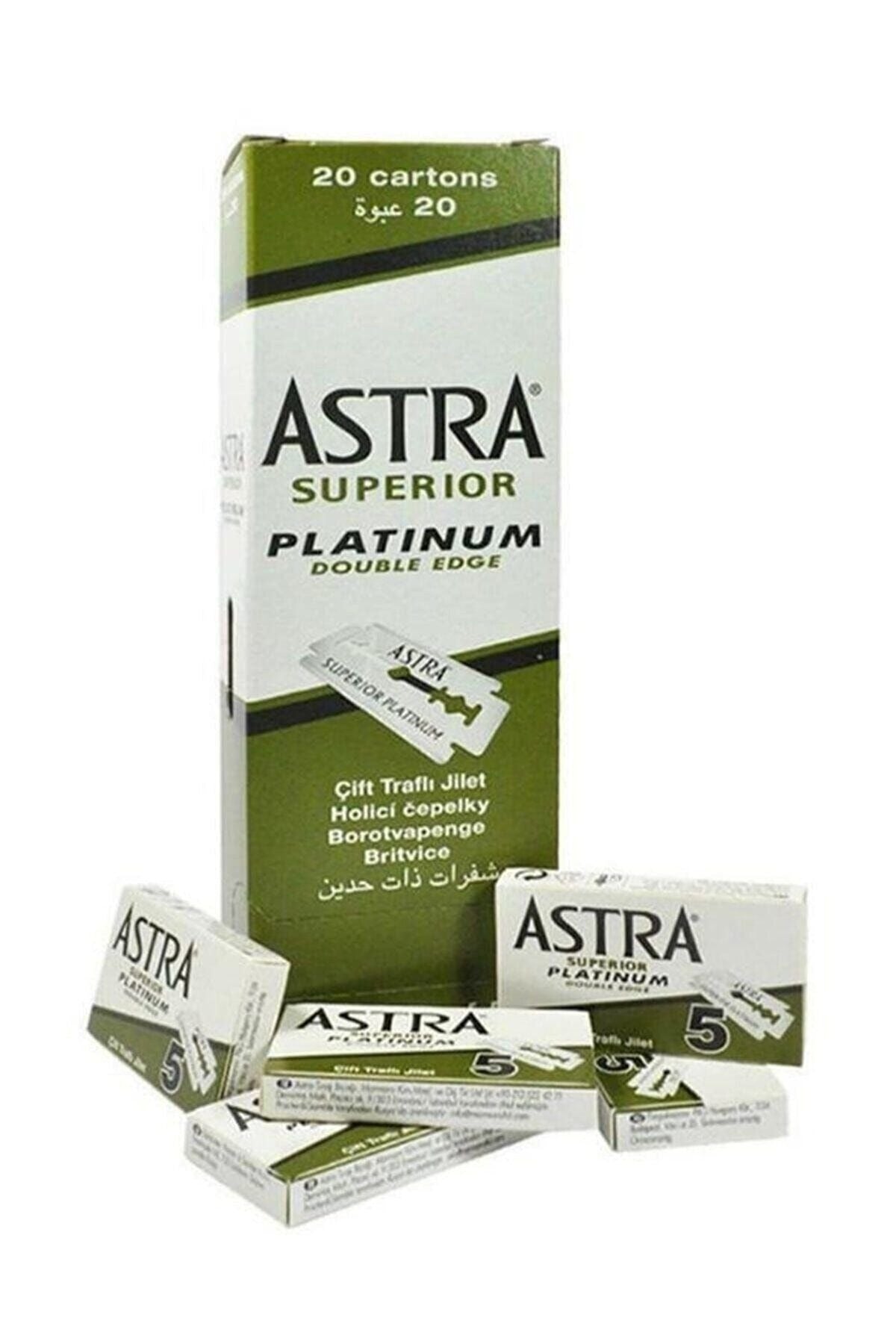 ASTRA JİLET YEŞİL 1 KUTU İÇİNDE 20 KÜÇÜK PAKET VE HER PAKETTE 5 JİLET VAR - TOPLAM 100 JİLET (5643)