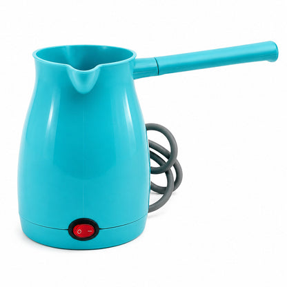 AWOX CAFFEEN MAVİ ELEKTRİKLİ CEZVE TÜRK KAHVESİ MAKİNESİ PLASTİK ÇİFT AĞIZ 0.4LT - 5 FİNCAN 1000W (5643)