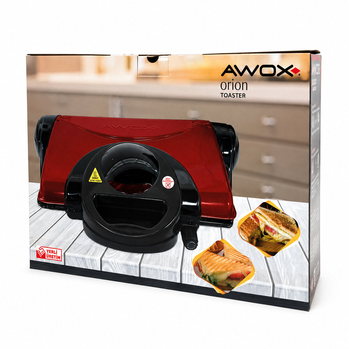 AWOX ORİON SİYAH TOASTER 8 DİLİM TOST MAKİNESİ - 180° IZGARA 1800W (5643)