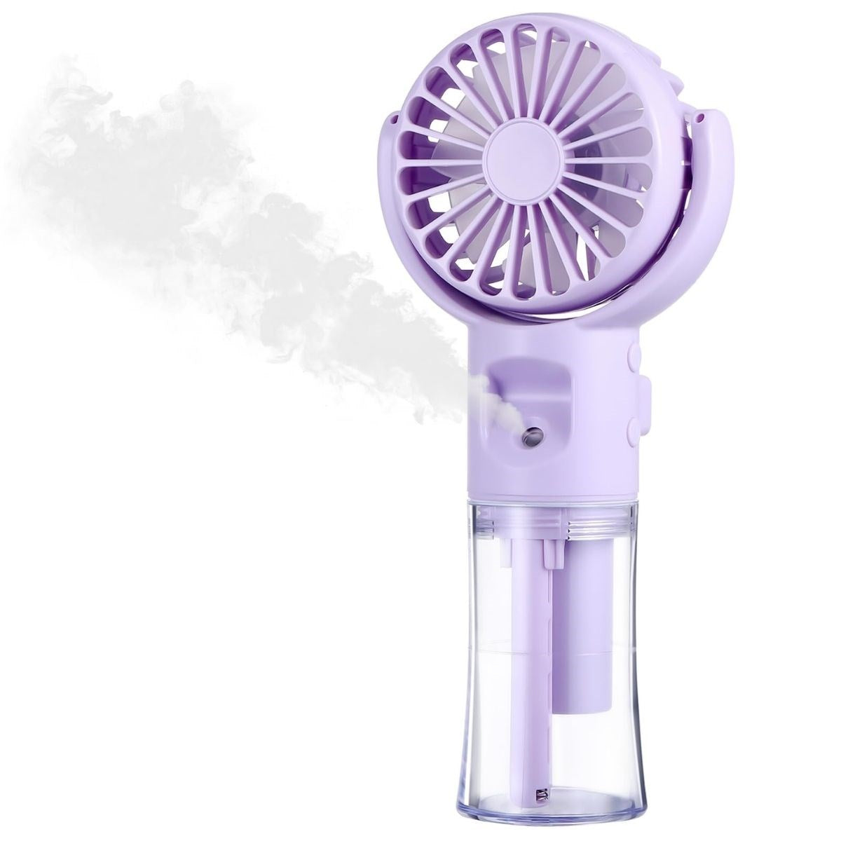 BUFFER® 4 Kademeli Spreyli Şarjlı El Fanı – Boyuna Asılabilir USB Şarjlı Taşınabilir Mini Fan F4