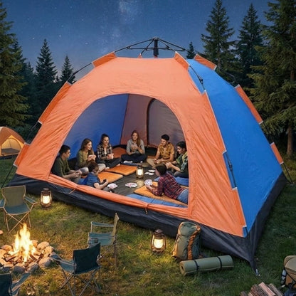BUFFER® 10 Kişilik Otomatik Kurulum Kamp Çadırı – Outdoor, Suya Dayanıklı Hızlı Kurulum Piknik ve Doğa İçin Geniş Aile Çadırı 300x300x170 cm