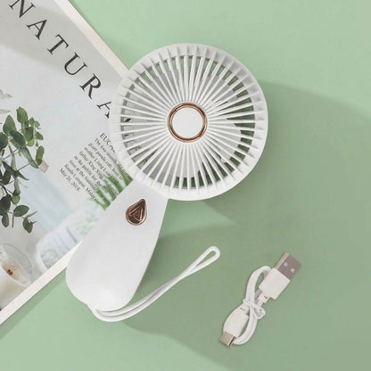 BUFFER® 3 Kademeli Çanta Tipi El Fanı – Taşınabilir Mini Serinletici Silikon Askılı Fan ZB103