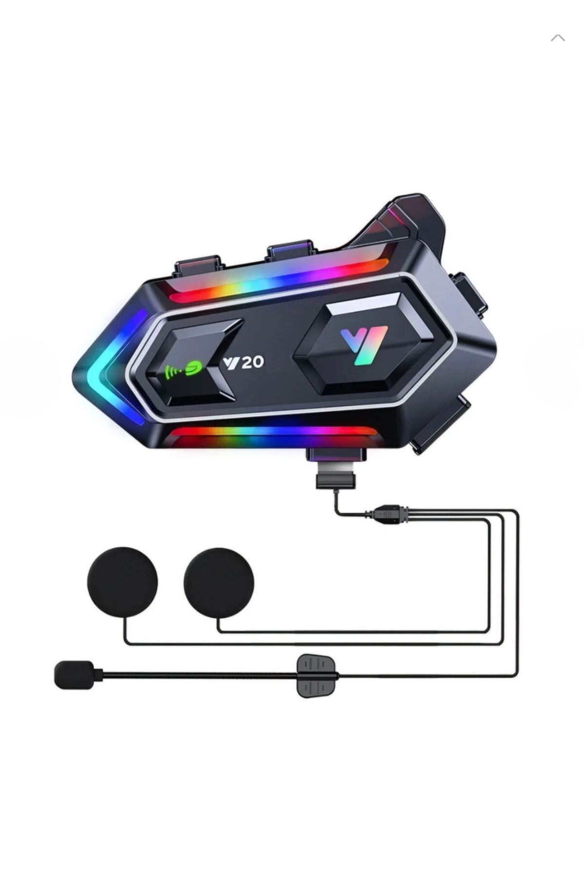 BUFFER® Y20 Motorsikletler İçin Kablosuz Bluetooth Kulaklıklı – Suya Dayanıklı, Uzun Ömürlü Batarya, Gürültü Engelleme Özellikli Kask Kulaklığı