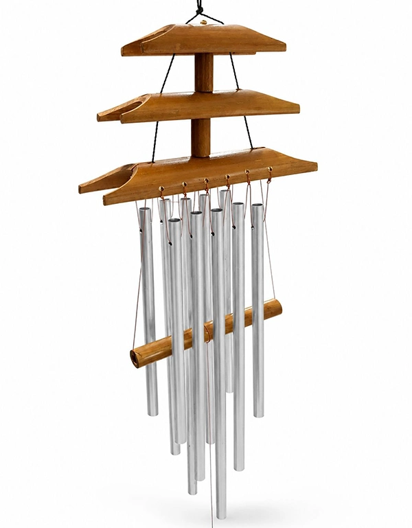 Bambu Metal Çubuklu Rüzgar Çanı No:1027