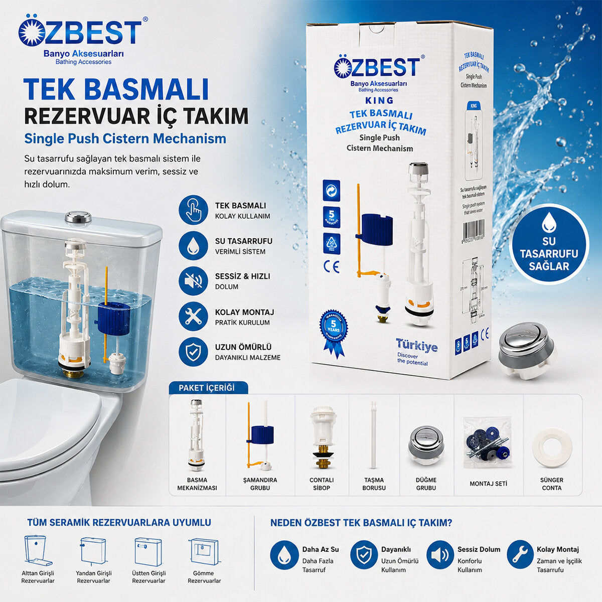 BASMALI REZERVUAR İÇ TAKIM (5643)