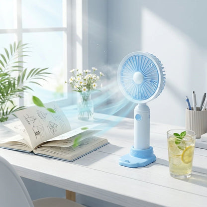 BUFFER® 3 Kademeli Masaüstü Fan – Telefon Tutuculu Özellikli Standlı Elde Taşınabilir Mini Fan EKL29