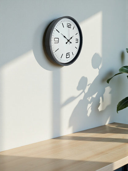 36 Cm Gri Standart Dekoratif Duvar Saati