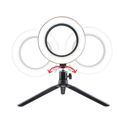 BUFFER® 8inç 20cm Youtube Instagram Tiktok Selfie Stüdyo Video Fotoğraf Ring Light Tripod Led Halk