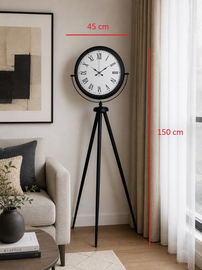 Black Elegance Tripod Ayaklı Saat