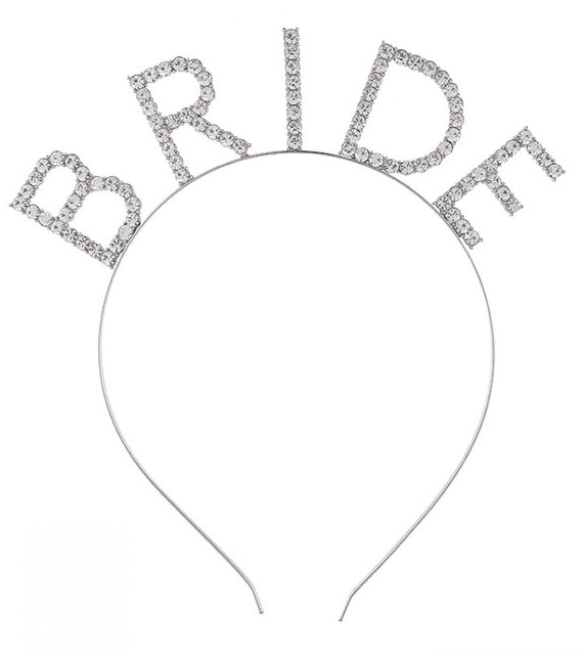 Bekarlığa Veda Mega Boy Kristal Taşlı Gümüş Bride Taç Gelin Tacı 20X21 cm (5643)