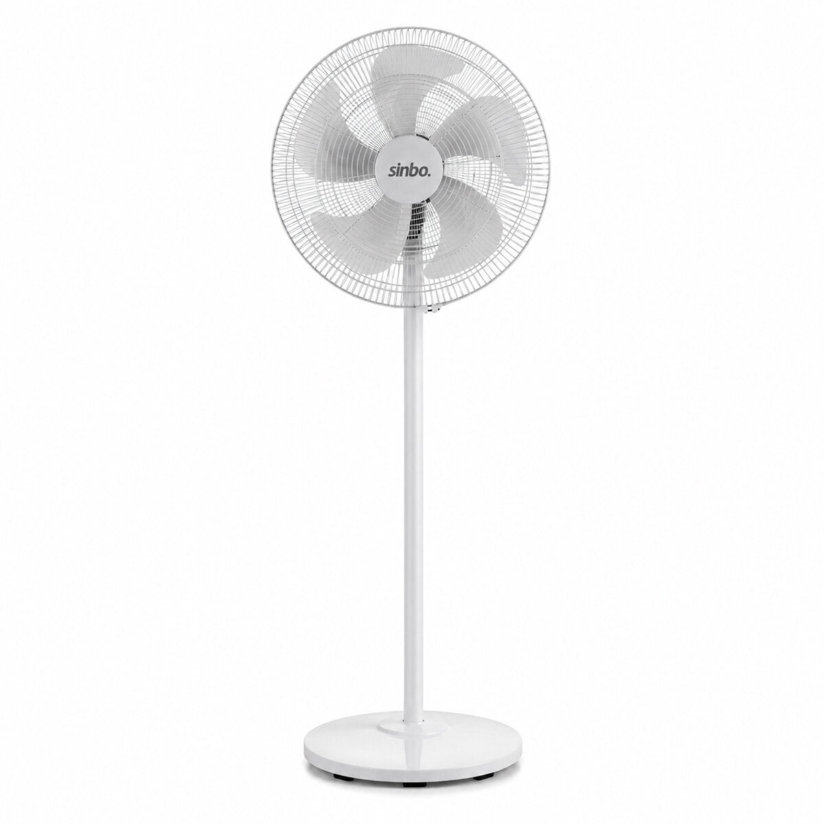BEYAZ 5 PERVANE - 18 INC EV - OFİS KOMPAKT - SESSİZ - ÜÇ KADEME 140CM YÜKSEKLİK AYAKLI VANTİLATÖR SF-6798 (5643)