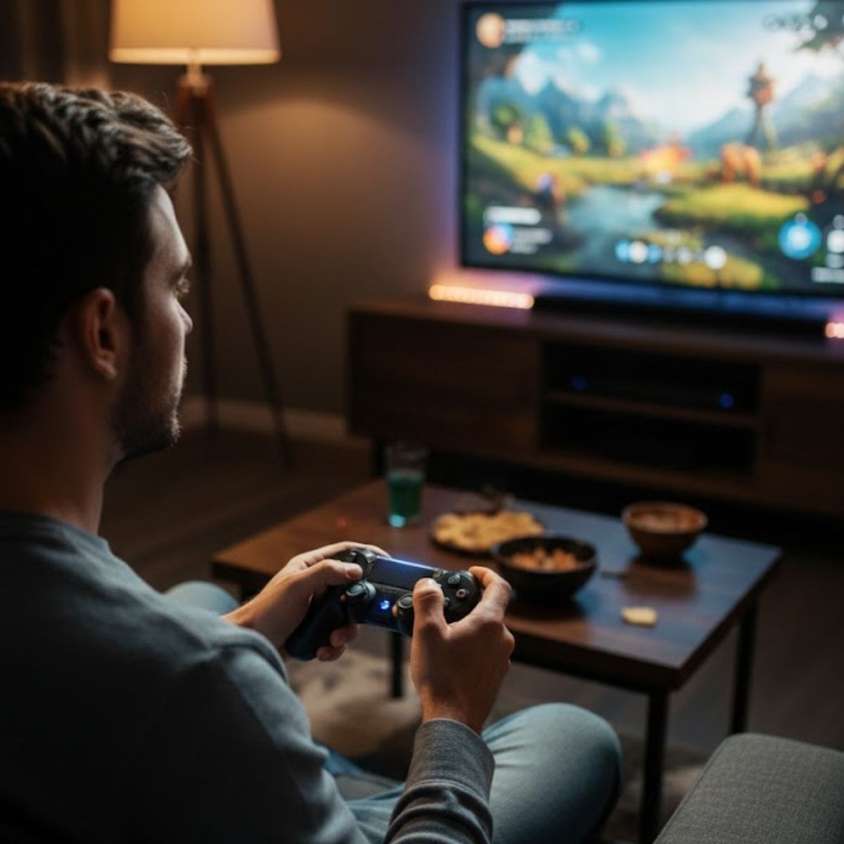 Bluetooth Kablosuz Gamepad – Ergonomik Tutuş, Hassas Analog Joystick, PC & Mobil Uyumlu Oyun Kolu (5643)