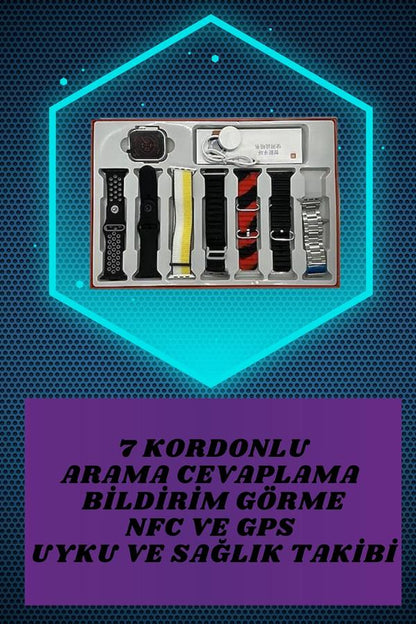 Boyun Bantlı Kulaklık ve 7 Kordonlu Yeni Nesil Akıllı Saat Kampanyası Yüksek Ses Kaliteli