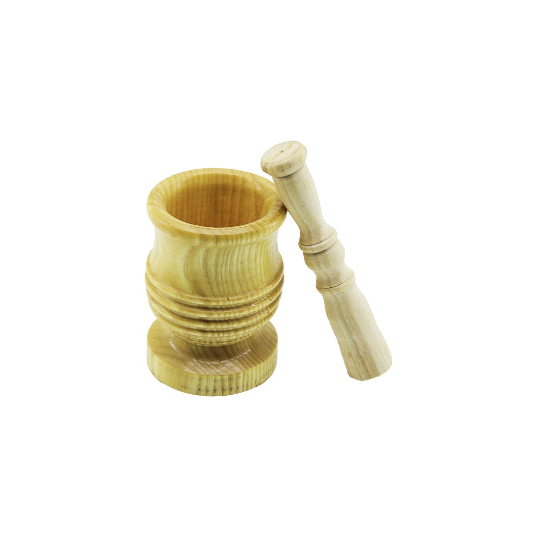 BÜYÜK BOY LÜX AHŞAP HAVAN SARIMSAK DÖVECEK Ç: 8.3CM-D: 7CM-Y: 12CM FİLELİ AMBALAJ (5643)