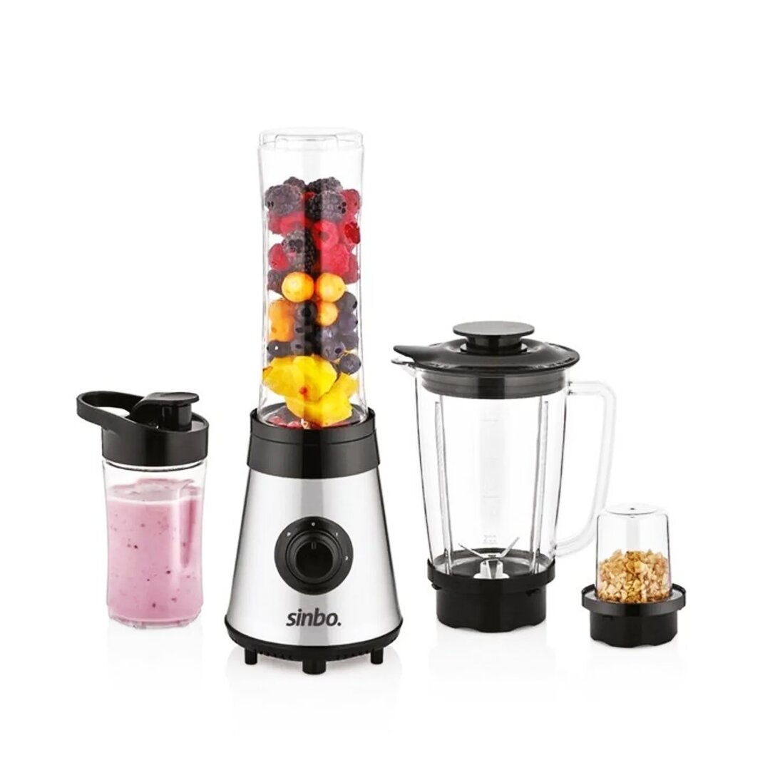 BUZ KIRICI - KAHVE ÖĞÜTÜCÜ HAZNELİ - ŞİŞELİ ÇOK AMAÇLI SMOOTHIE BLENDER 800ML - 500W SHB-3190 (5643)