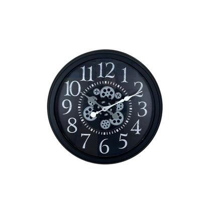 Heritage Black 60 Cm Çarklı Duvar Saati