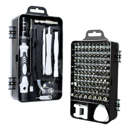 BUFFER® Hassas Tornavida Seti Bilgisayar Pc Telefon Onarım Aracı Seti Manyetik 115 in 1 Tornavida Seti