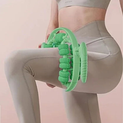 BUFFER® 13 Tekerlekli Circular Lenfatik Masaj Roller – Selülit Giderici, Cilt Sıkılaştırıcı, Bacak Kol Sırt Masaj Aleti