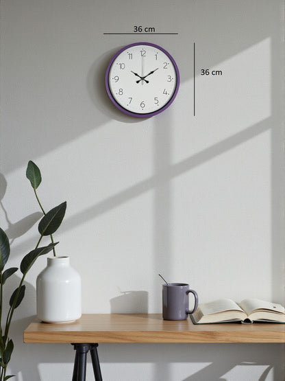36 Cm Mor Dekoratif Duvar Saati