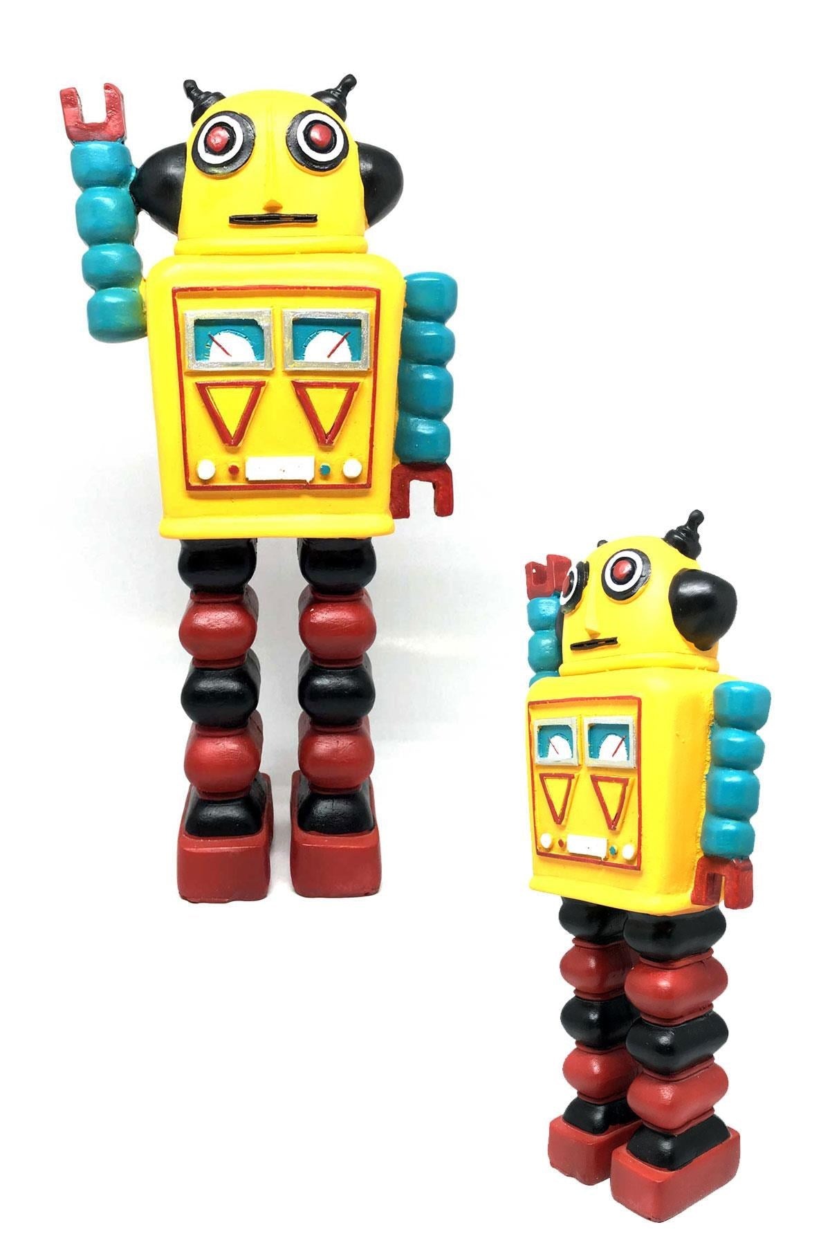 BUFFER® Decotown Nostaljik Sevimli Uzaylı Robot Şeklinde Figür Biblo