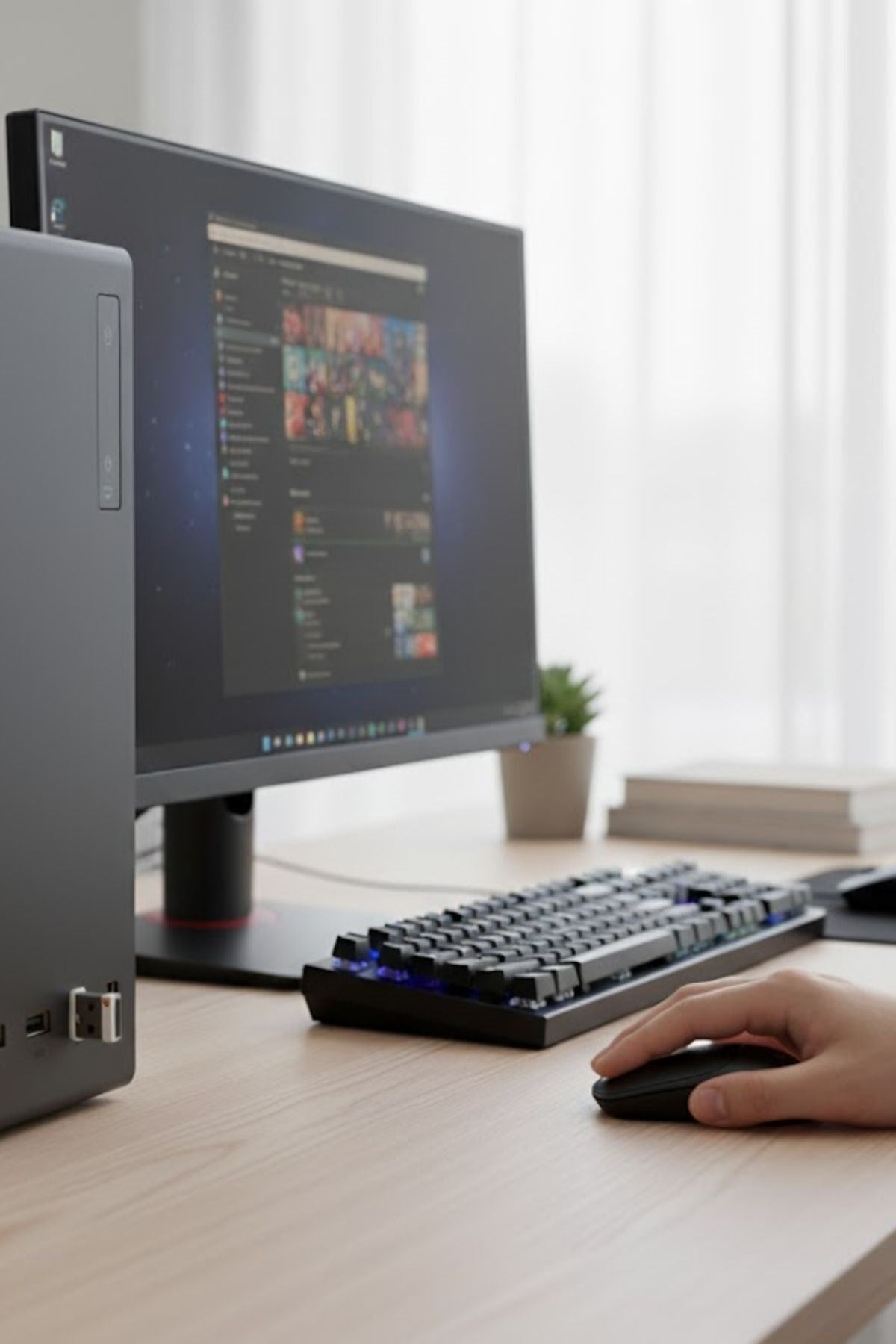 BUFFER® Siyah Renkli Ergonomik Sessiz Kablosuz Mouse – USB Alıcılı, Ofis ve Oyun İçin Konforlu Bilgisayar Faresi MS6310