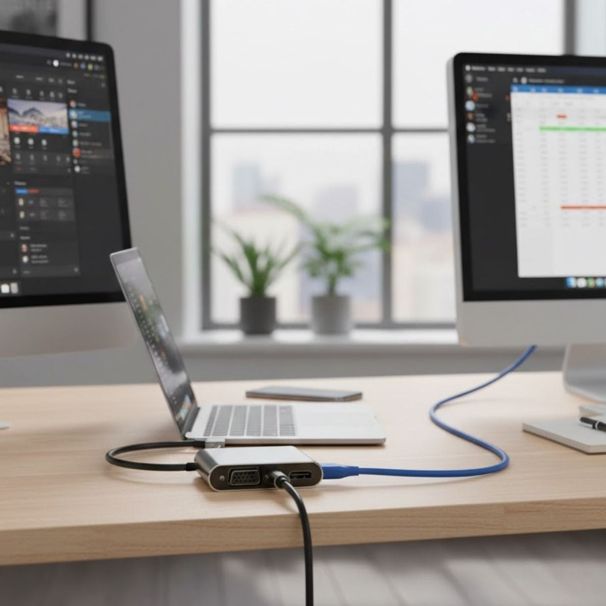 Markasız - USB Hub Çoklayıcı - 4’ü 1 Arada Type-C to Hub Dönüştürücü Adaptör Modern cihazlar için tek