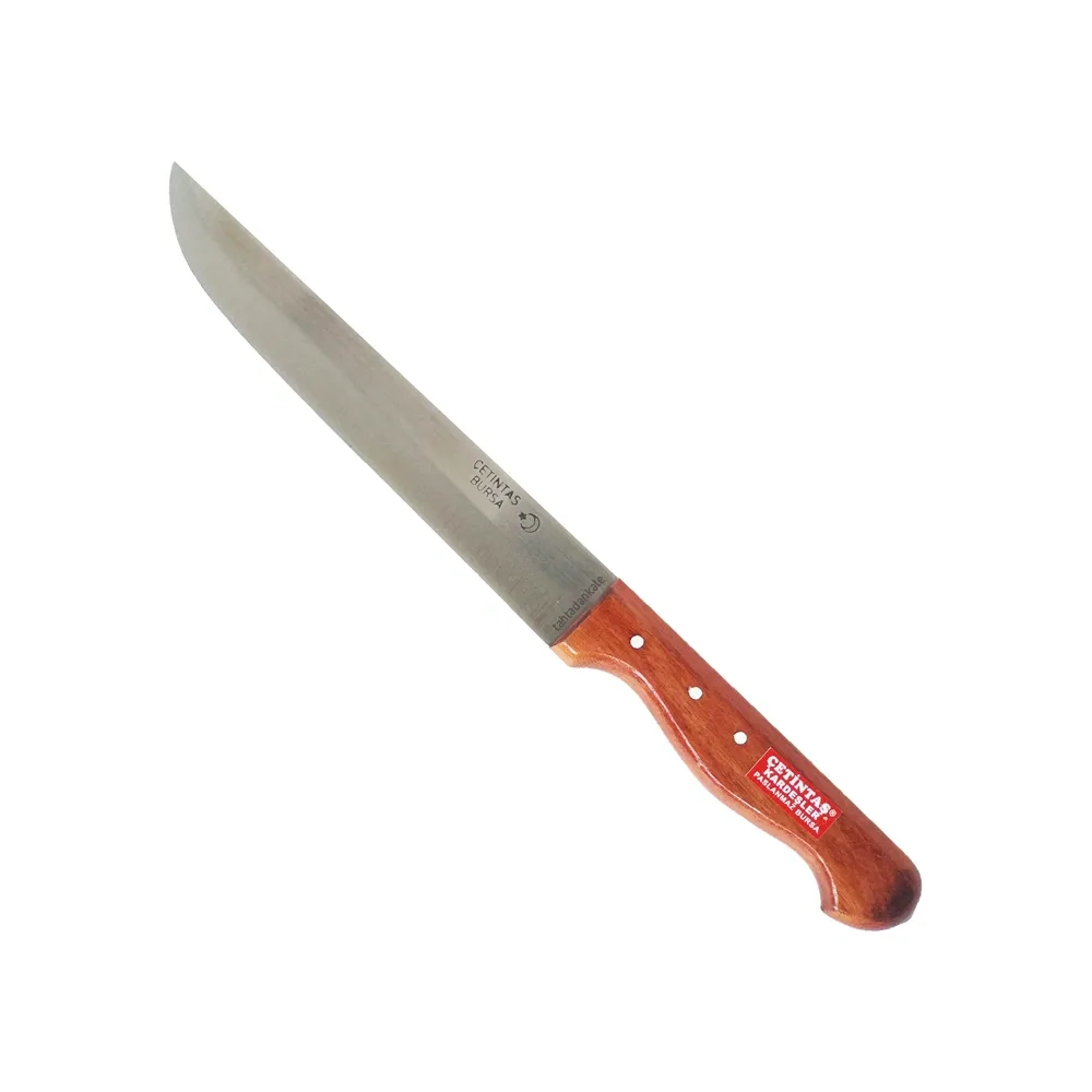 Çetintaş Bursa Mutfak Ve Ekmek Bıçağı 14,5 Cm, Ahşap Gül Sap