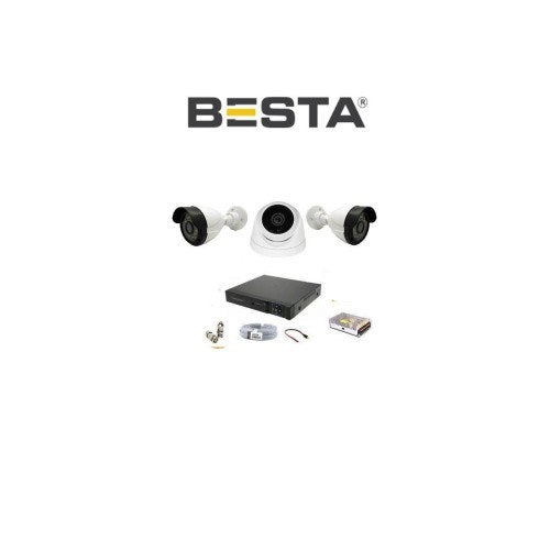 4 Iç 4 Dış 8 Kameralı Gece Renkli Sesli 5 Mp 320GB HDD Dahil Ahd Güvenlik Kamera Seti