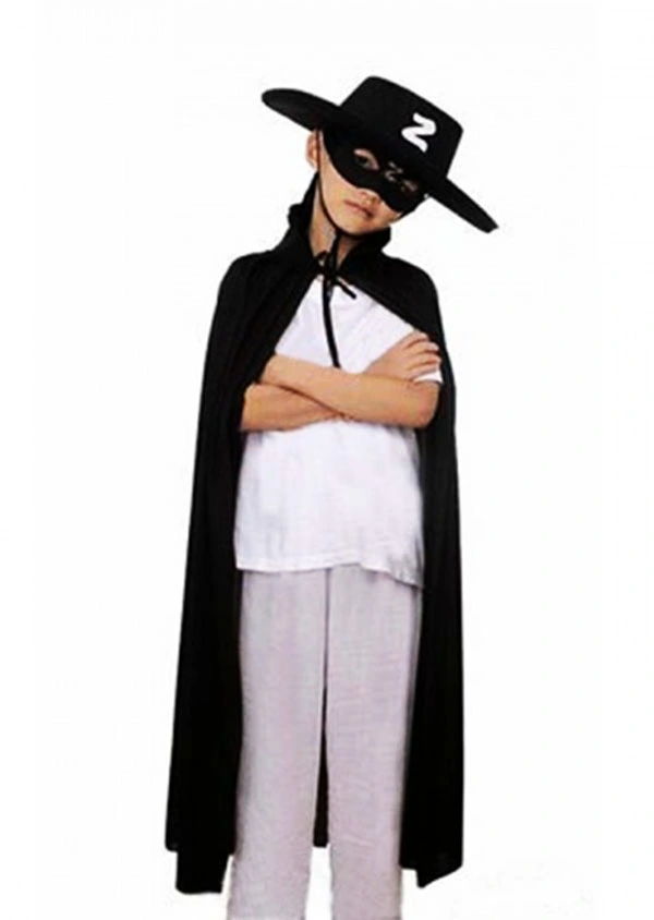 Çocuk Boy Pelerin + Şapka + Maske Kostüm Seti