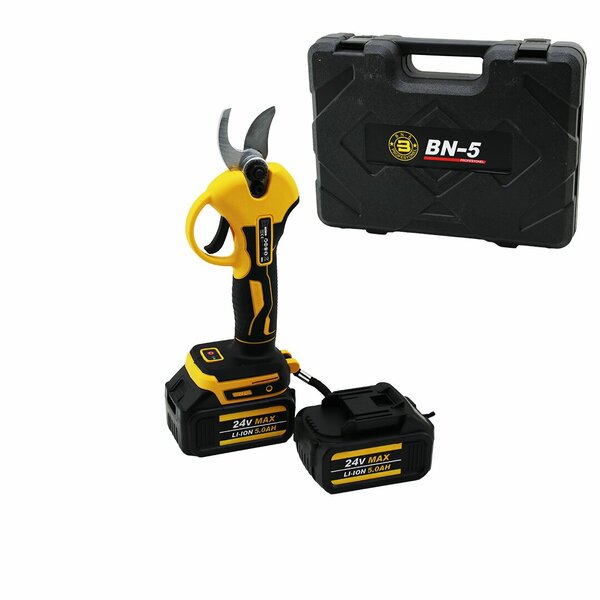 CORDLESS SHEAR YELLOW BN-5 HS-155 ŞARJLI BAĞ MAKASI 2 BATARYA - 24V 5.0AH (5643)