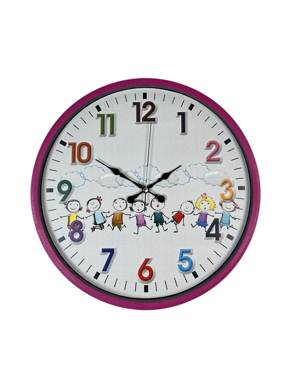36 Cm Pembe Çocuk Odası Duvar Saati
