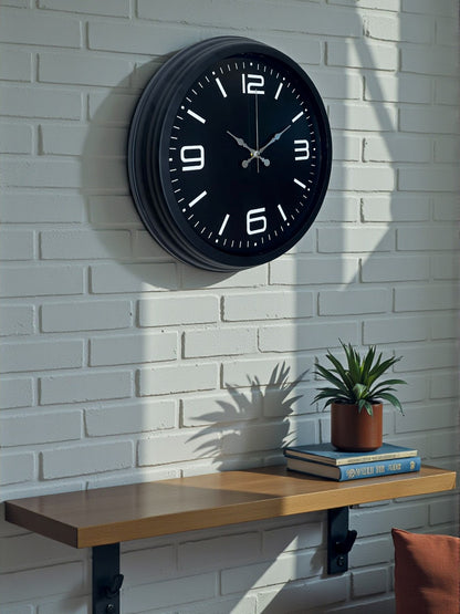 Black Royal Tasarım 40 cm Metal Duvar Saati