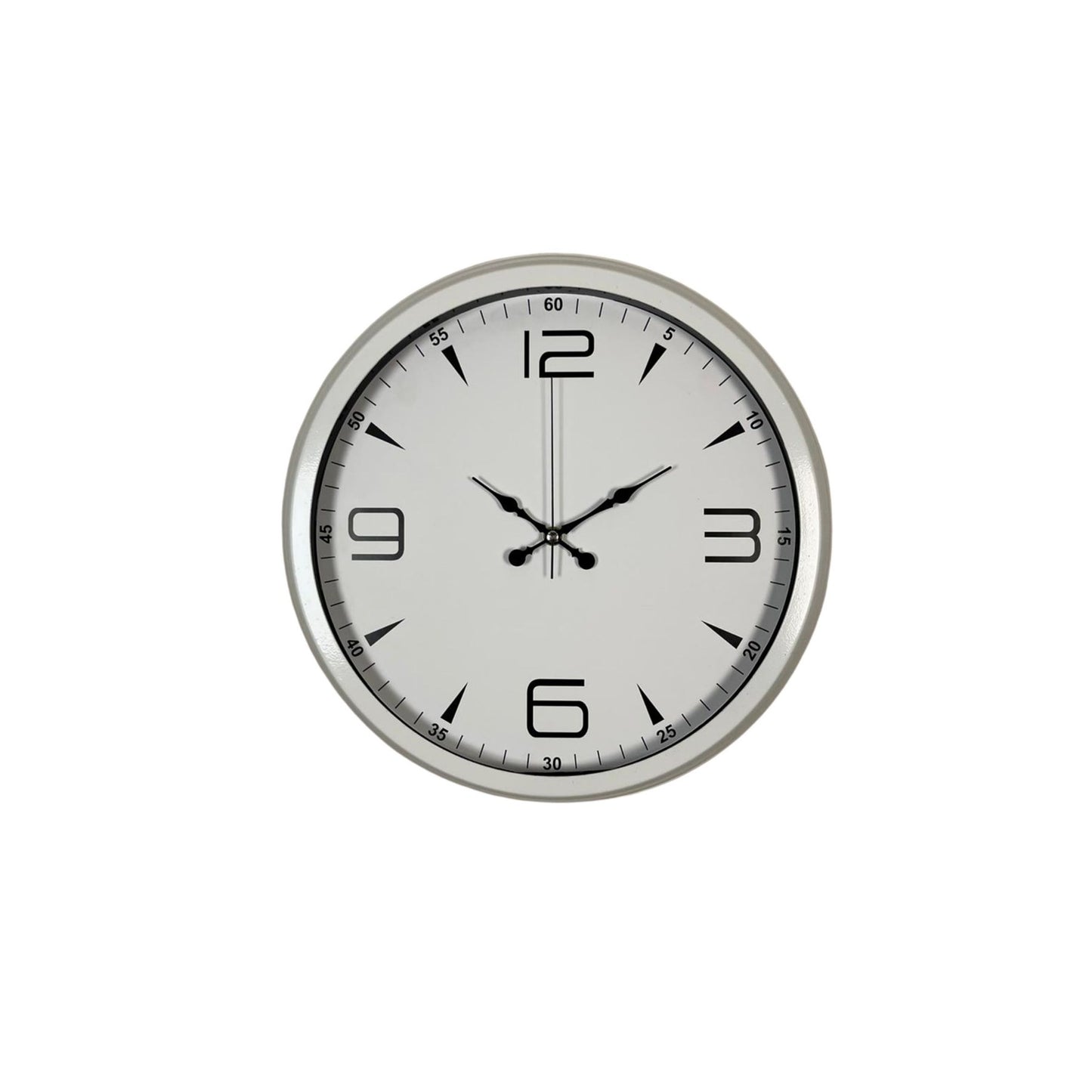 White Index 40 Cm Metal Duvar Saati