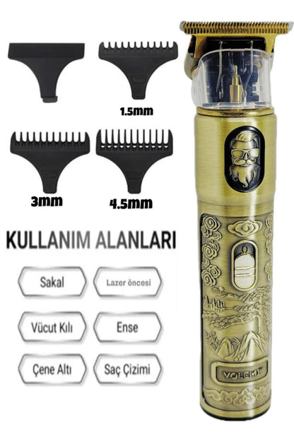 Dijital Göstergeli Saç Sakal Tıraş Makinesi - Sıfıra Yakın - IP-1949 (5643)