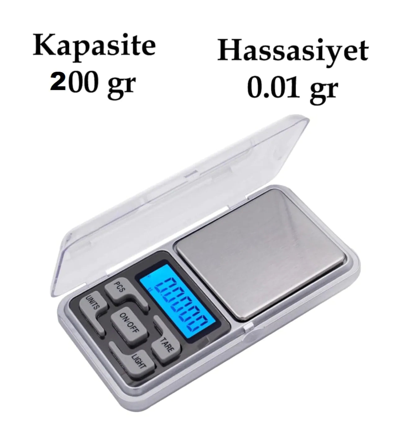 Dijital Hassas Elektronik Kuyumcu Cep Terazisi Tartı 200 gr / 0.01 gr (5643)