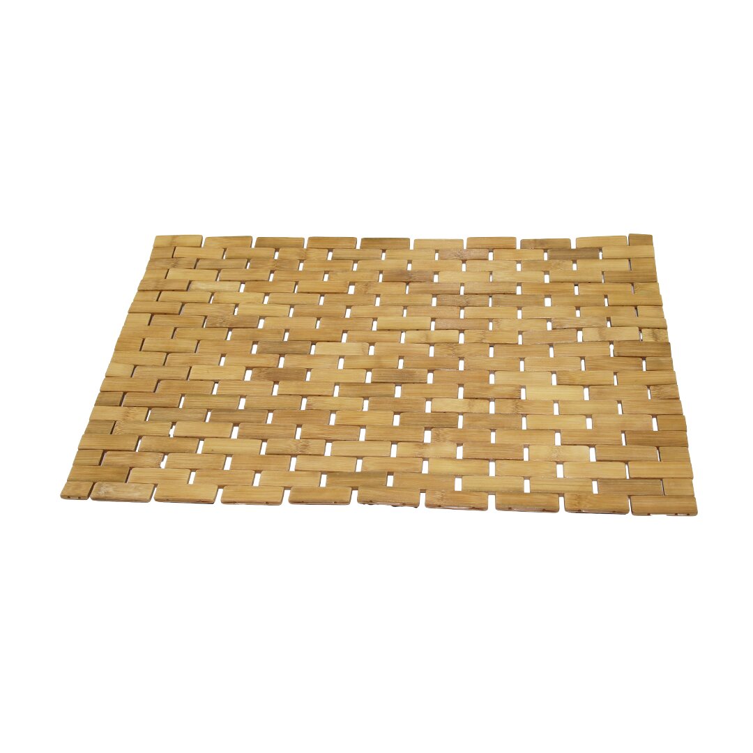 DİKDÖRTGEN - BAMBU KAYDIRMAZ BANYO PASPASI 42X62CM (5643)