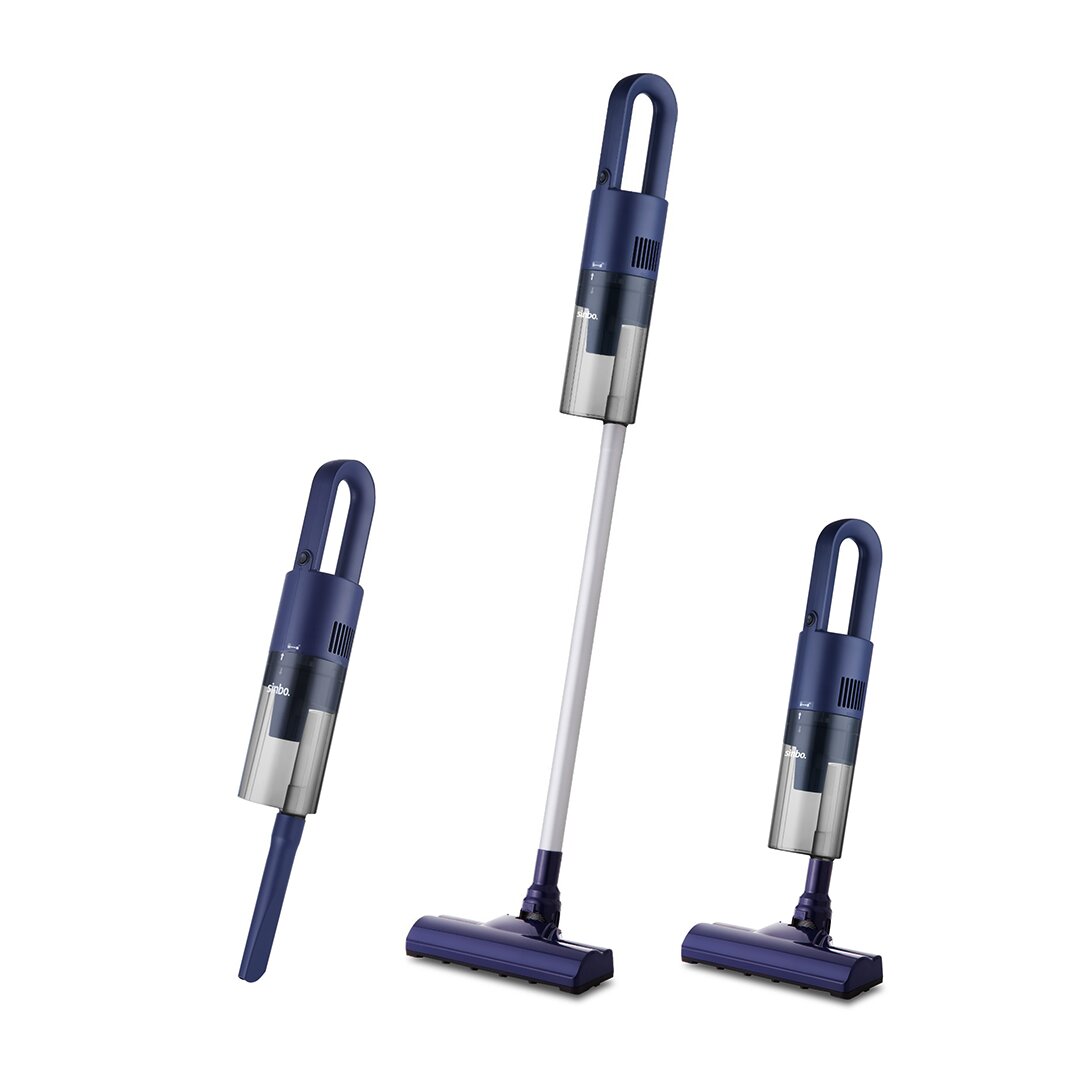 DİKEY MAVİ ELEKTRİKLİ SÜPÜRGE 500W 90° BAŞLIK - 1.5LT TOZ HAZNE - ÇİFT FİLTRE SVC-8628 (5643)