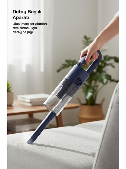 DİKEY MAVİ ELEKTRİKLİ SÜPÜRGE 500W 90° BAŞLIK - 1.5LT TOZ HAZNE - ÇİFT FİLTRE SVC-8628 (5643)