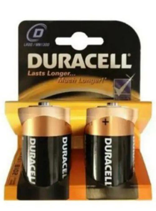 DURACELL LR20 D BÜYÜK PİL 2Lİ KART (5643)