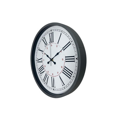Gri Dekoratif 36 Cm Duvar Saati
