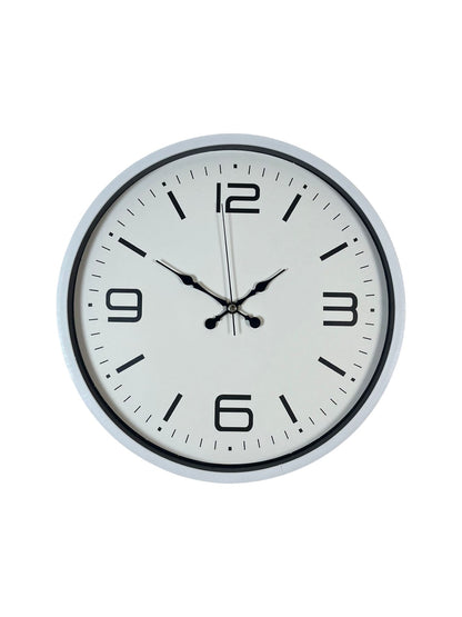 36 Cm Beyaz Modern Dekoratif Duvar Saati