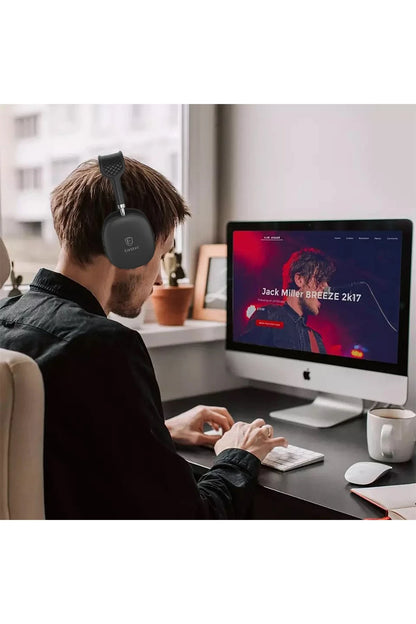 Earldom BH102 Kafaüstü Bluetooth Kulaklık - Siyah