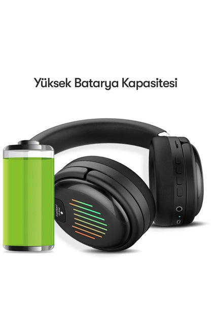 Earldom BH42 Kafaüstü Gaming Bluetooth Kulaklık - Siyah