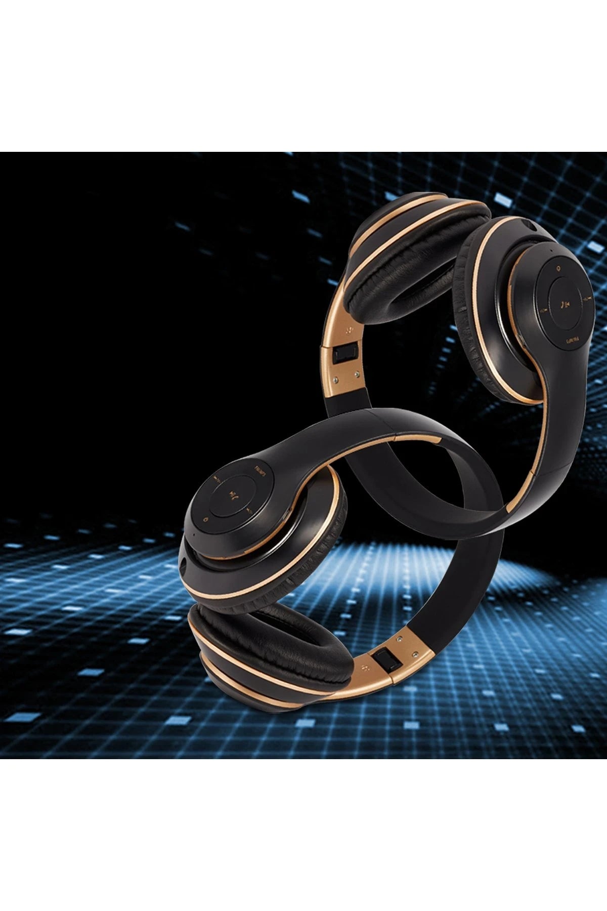 Earldom BH43 Katlanabilir Kafaüstü Bluetooth Kulaklık - Siyah